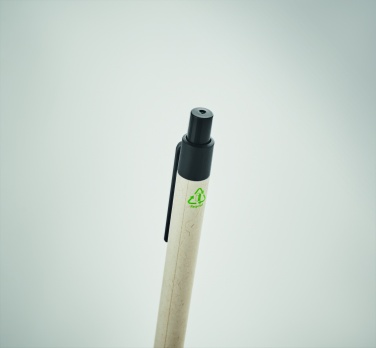 Logo trade promotional item photo of: Milk carton paper ball pen