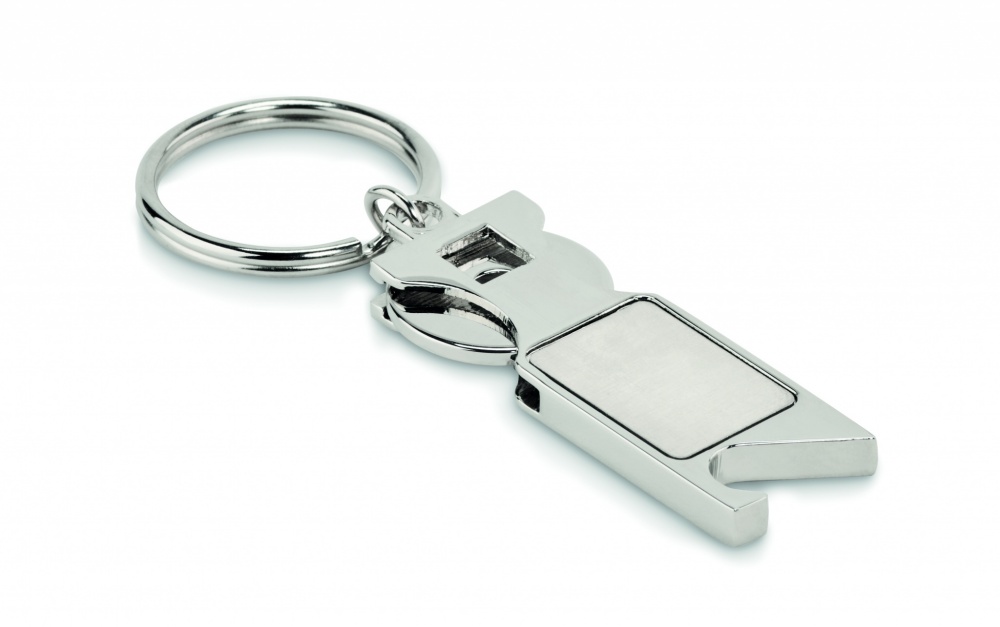 Logo trade business gifts image of: Euro Token key ring Porvoo