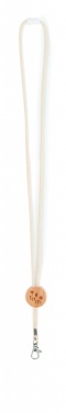Logo trade promotional products image of: Cotton Lanyard with metal hook