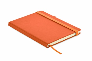 Logo trade business gift photo of: Recycled Leather A5 notebook