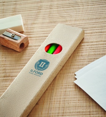 Logo trade advertising products picture of: 4 highlighter pencils in box