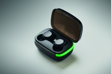 Logo trade promotional giveaway photo of: TWS earbuds with charging case