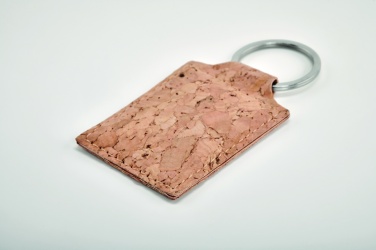 Logotrade promotional gift image of: Rectangular cork key ring Imatra