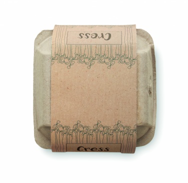 Logo trade promotional gifts image of: Egg carton growing kit