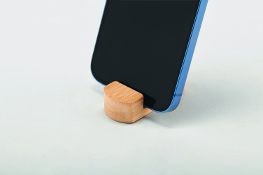 Logo trade promotional giveaways image of: Mini bamboo phone stand