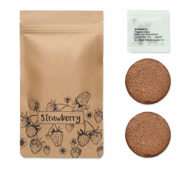 Logo trade promotional giveaways image of: Strawberry growing kit