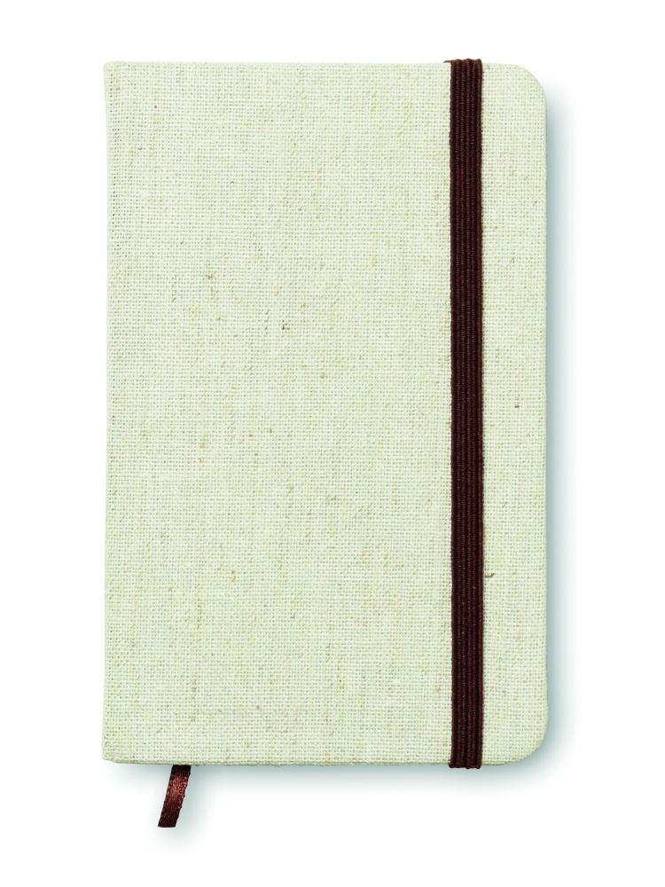 Logotrade promotional merchandise image of: A6 canvas notebook lined