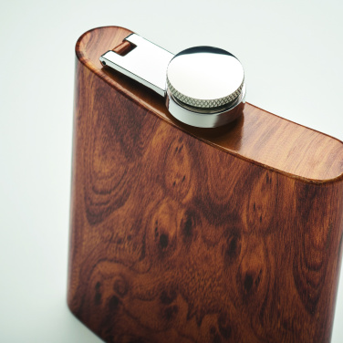 Logo trade corporate gifts picture of: Slim hip flask 190 ml