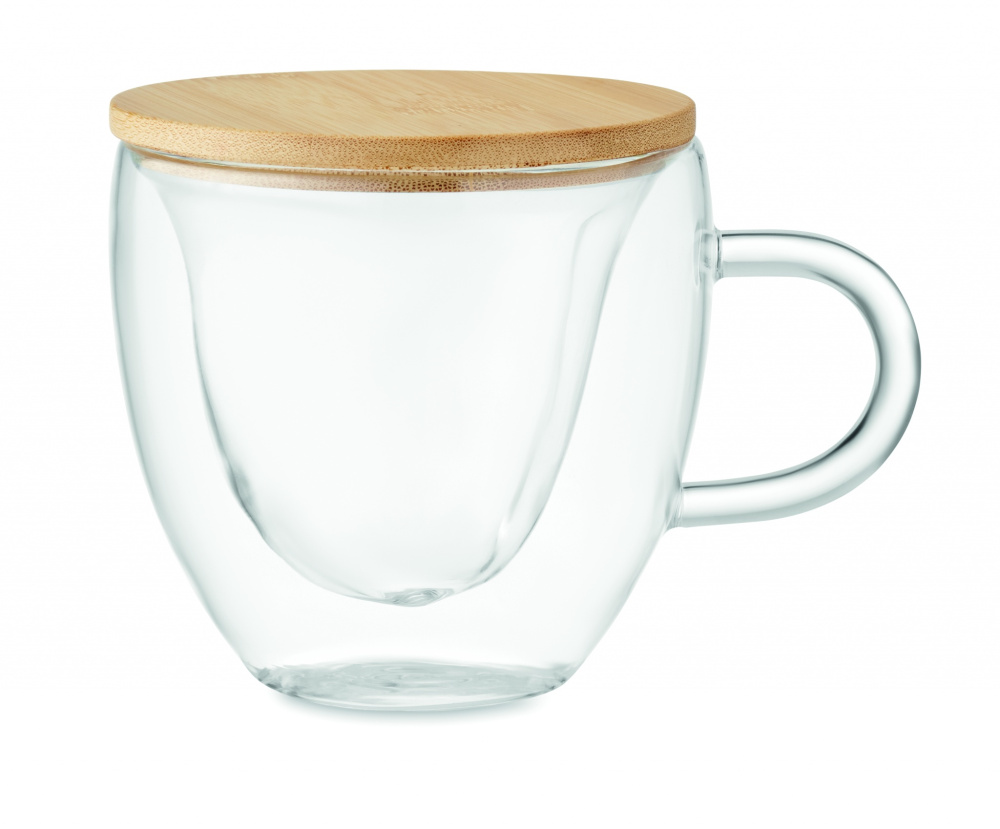 Logo trade promotional gift photo of: Double wall borosilicate glass