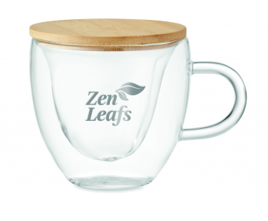 Logo trade business gift photo of: Double wall borosilicate glass