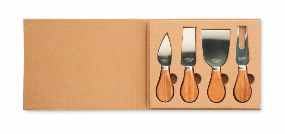 Logotrade corporate gifts photo of: Set of 4 cheese knives
