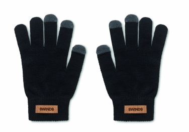 Logo trade corporate gifts image of: RPET tactile gloves