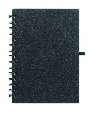 Logotrade promotional merchandise picture of: A5 RPET felt cover notebook