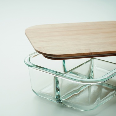 Logotrade promotional merchandise photo of: Glass lunch box with bamboo lid