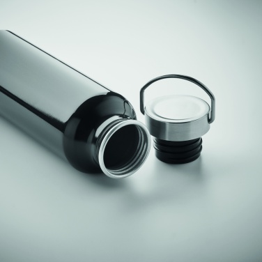 Logo trade promotional item photo of: Recycled aluminum bottle 500 ml with a stainless steel handle cap