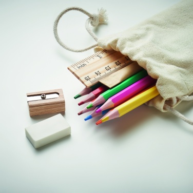 Logotrade advertising product image of: Kids drawing set in drawstring