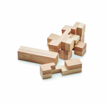 Logo trade advertising products image of: Bamboo brain teaser puzzle