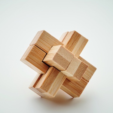 Logo trade business gift photo of: Bamboo brain teaser puzzle
