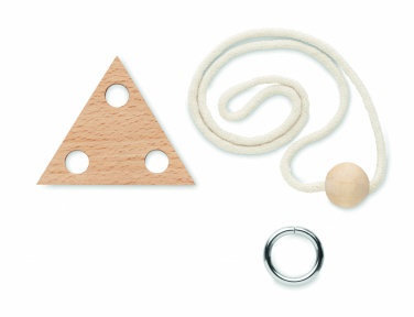Logotrade promotional giveaway picture of: Wooden brain teaser triangle