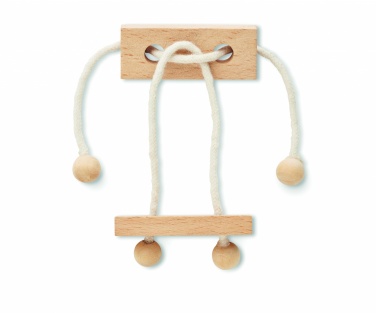Logo trade promotional giveaways picture of: Wooden brain teaser rectangle