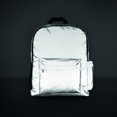 Logo trade promotional giveaway photo of: High reflective backpack 190T