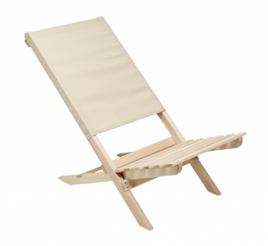 Logotrade promotional item picture of: Foldable wooden beach chair