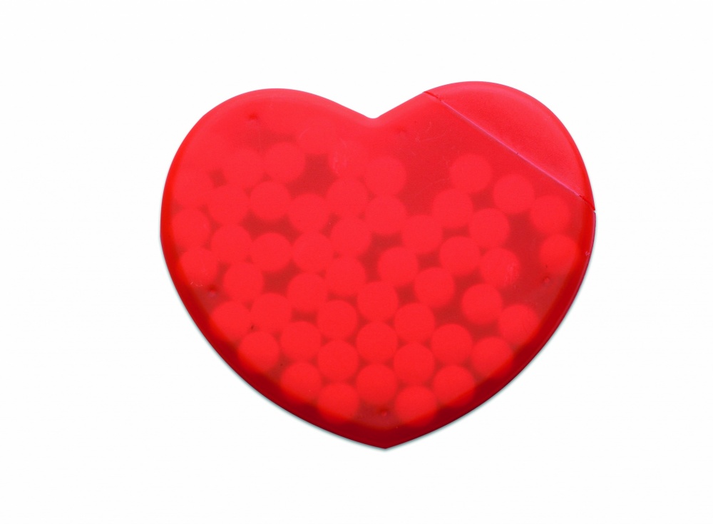 Logo trade promotional gifts image of: Heart shape peppermint box