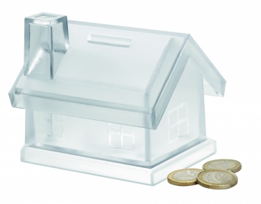 Logotrade promotional product picture of: Plastic house coin bank