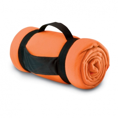 Logo trade promotional giveaways image of: Fleece blanket