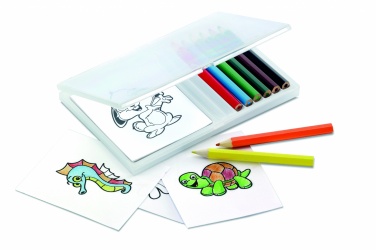Logo trade promotional gift photo of: Wooden pencil colouring set