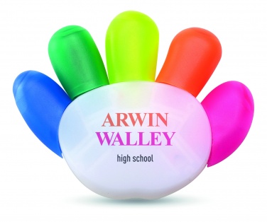 Logo trade business gifts image of: 5 colour highlighter