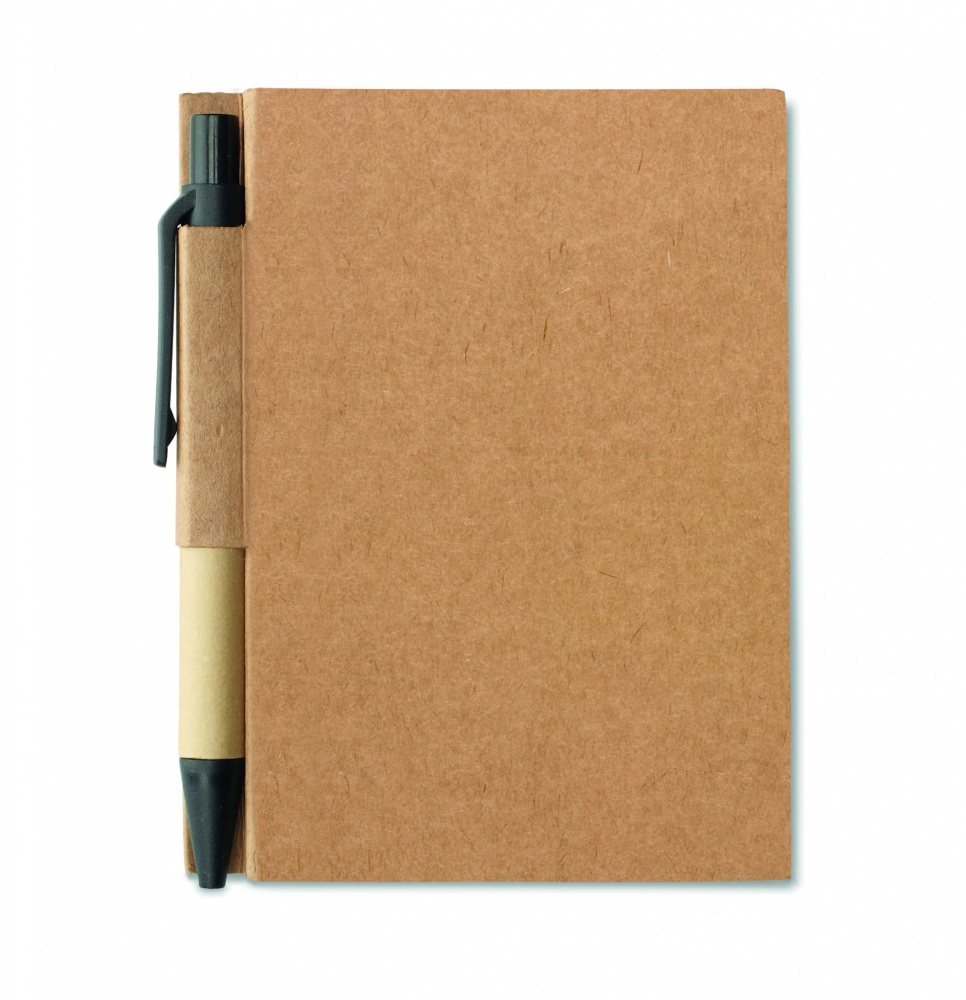 Logo trade advertising products picture of: Recycled notebook with pen