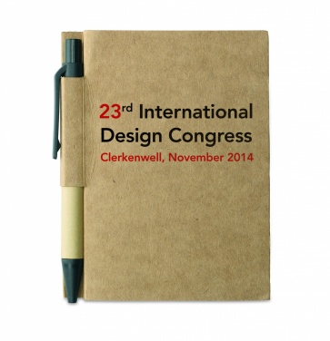 Logotrade promotional merchandise image of: Recycled notebook with pen