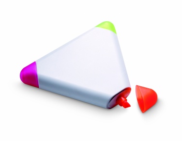 Logo trade promotional merchandise image of: Triangular highlighter