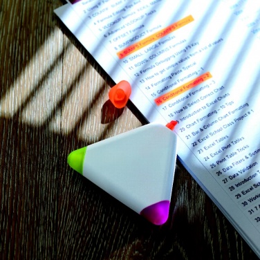 Logotrade promotional giveaways photo of: Triangular highlighter