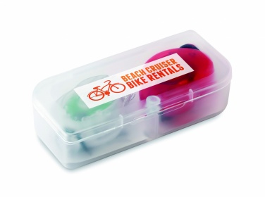 Logo trade promotional gifts image of: 2 bicycle lights in PP box