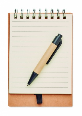Logotrade promotional merchandise photo of: Notepad with pen and memo pad