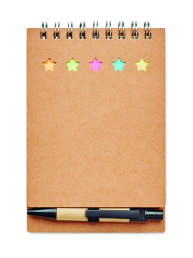 Logo trade promotional product photo of: Notepad with pen and memo pad