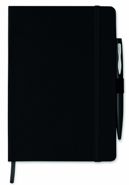Logo trade corporate gifts picture of: A5 notebook with pen 72 lined