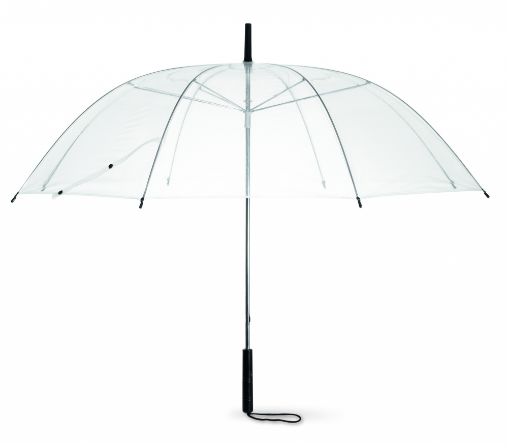 Logo trade promotional gifts image of: 23 transparent umbrella