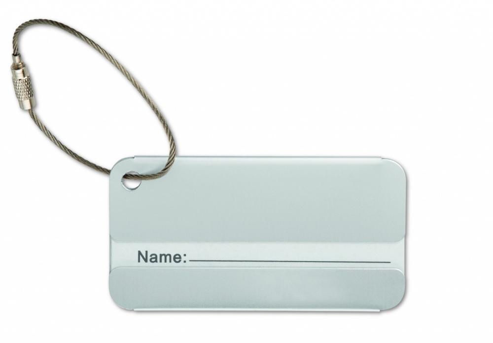 Logotrade corporate gift picture of: Aluminium luggage tag