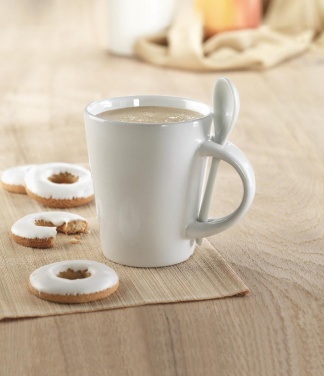 Logo trade corporate gifts picture of: Sublimation mug with spoon