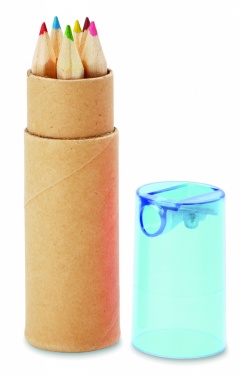 Logotrade promotional product picture of: 6 coloured pencils