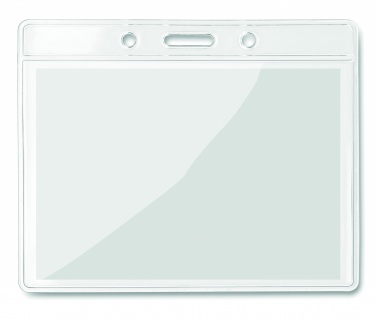 Logo trade advertising products picture of: Transparent badge 10cmx8cm