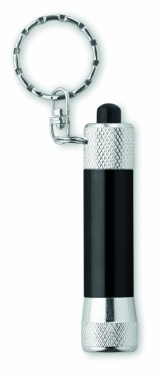 Logo trade promotional gifts image of: Aluminium torch with key ring