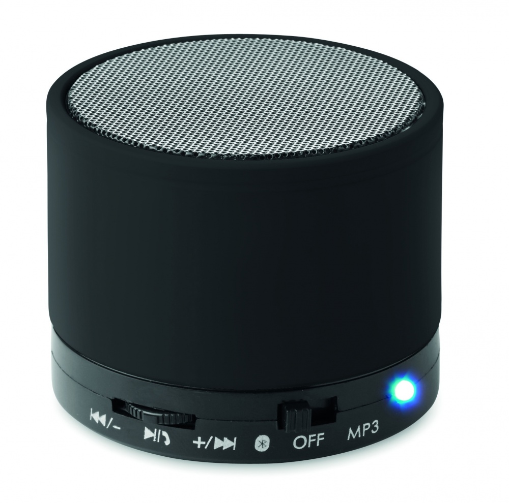 Logo trade business gift photo of: Round wireless speaker