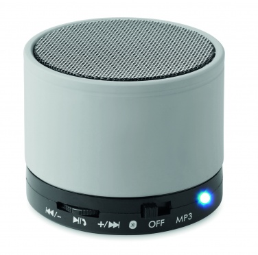 Logo trade promotional products image of: Round wireless speaker
