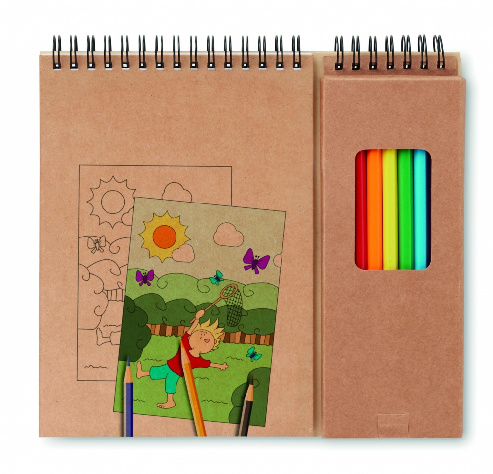 Logotrade promotional giveaways photo of: Colouring set with notepad