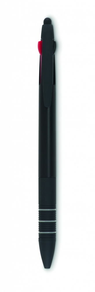 Logo trade promotional products image of: 3 colour ink pen with stylus