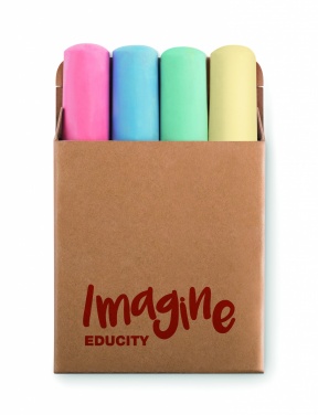 Logotrade promotional merchandise picture of: 4 chalk sticks